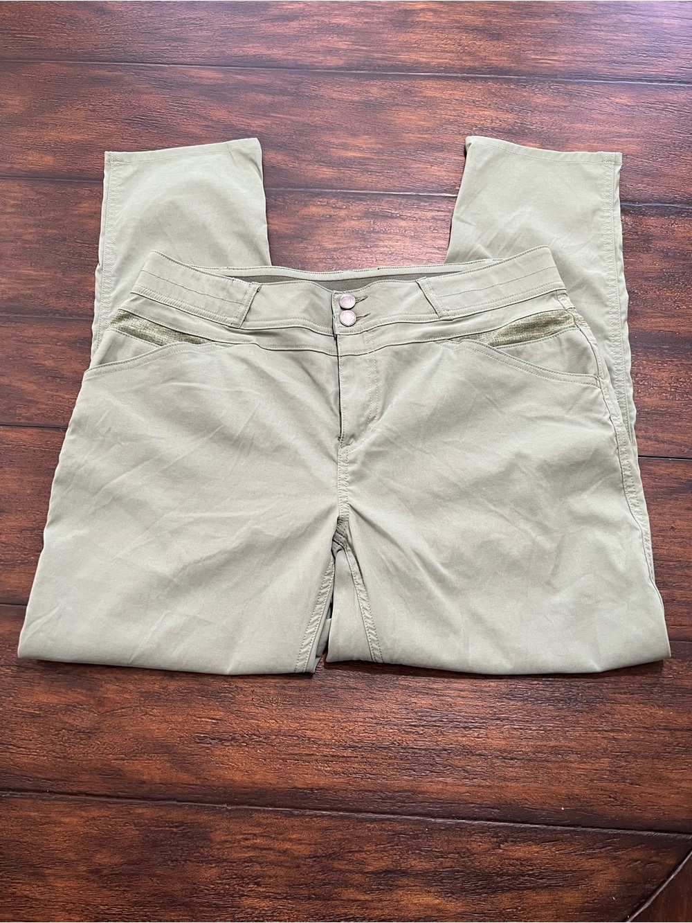 Marmot Women’s Pants Green Ankle Skinny Casual Outdoor Hiking Pockets Size 10 - Picture 6 of 12